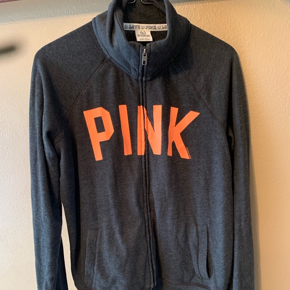 PINK Victoria's Secret Tops - VS Pink zip track style sweatshirt